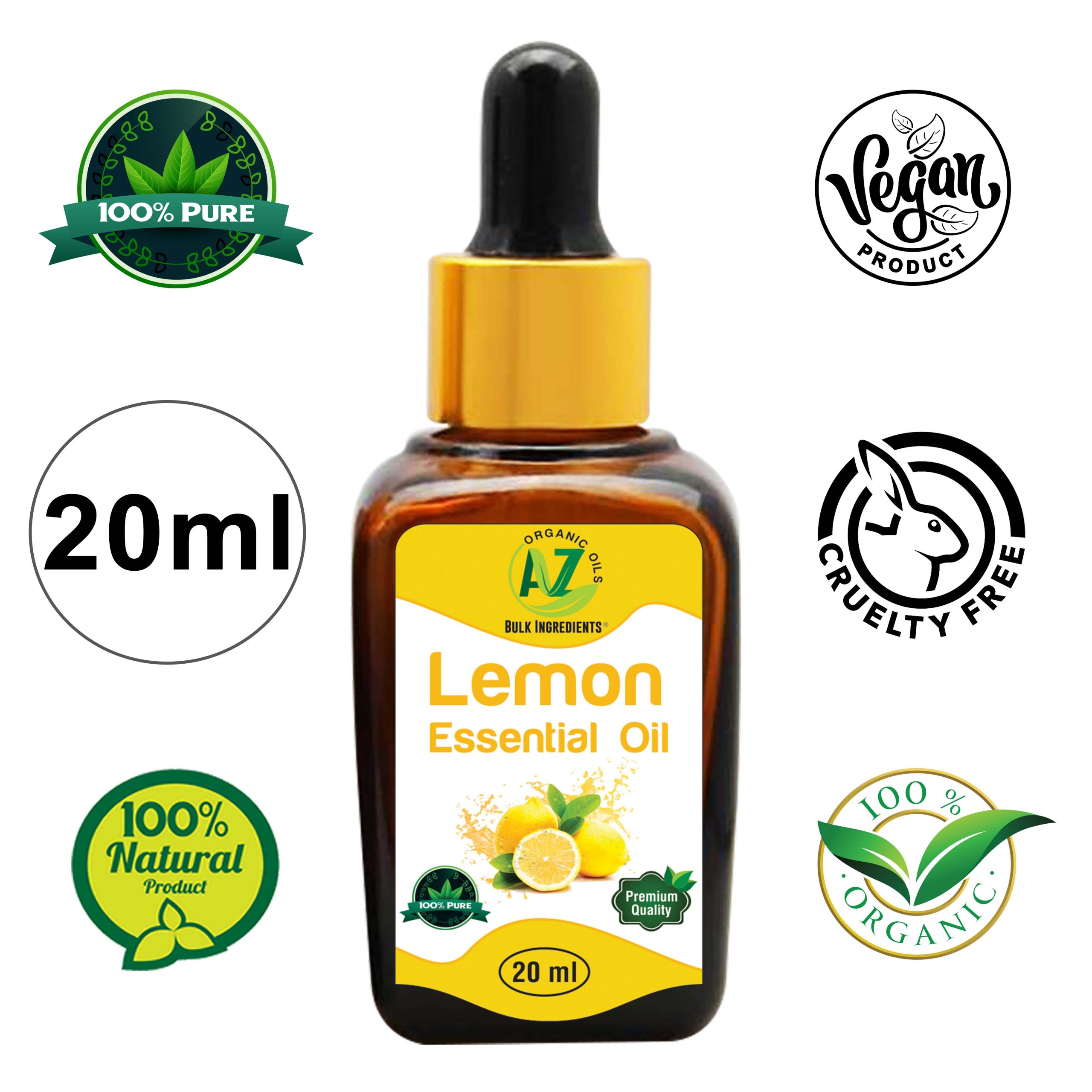 Lemon Essential Oil 100 Pure Az Organic Oils 100 Natural Essential